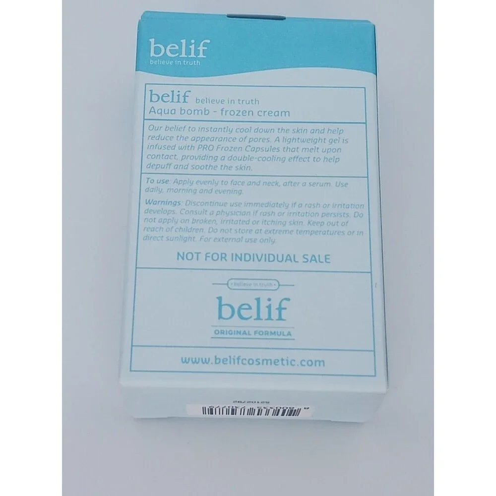Belif Aqua Bomb Frozen Cream 10ml/0.33fl.oz. Travel Size New In Box